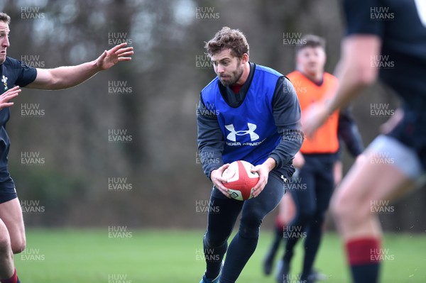260118 - Wales Rugby Training - Leigh Halfpenny during training