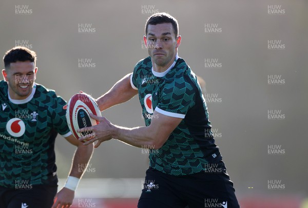 260124 - Wales Rugby Training in the first week of the Gunniess 6 Nations camp - George North during training