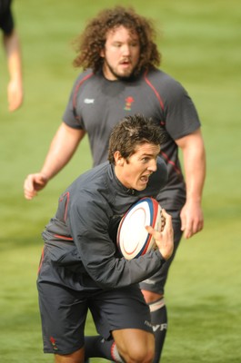 26.02.08 - Wales Rugby Training - James Hook during training 