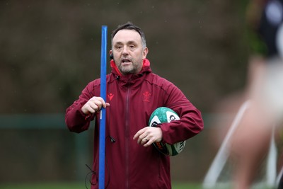 260226 - Wales Rugby Training - Matt Sherratt, Attack Coach during training