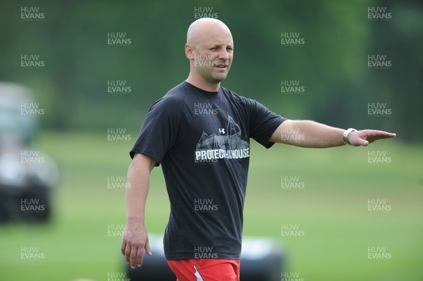 26.05.10 - Wales Rugby Training and Press Conference - Adam Beard during training. 