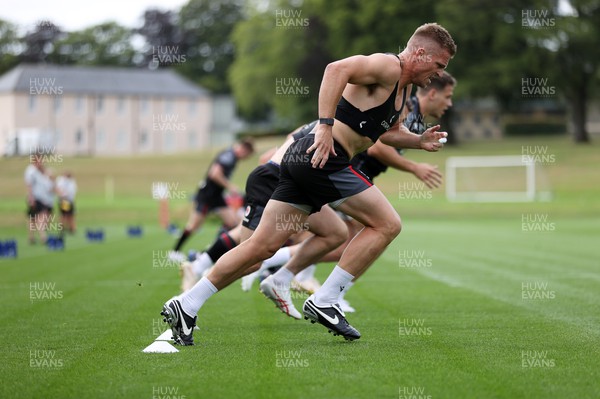 260623 - The first official day of Rugby World Cup Training for the Welsh Rugby Squad - Gareth Anscombe during training