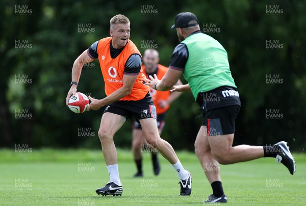 260623 - The first official day of Rugby World Cup Training for the Welsh Rugby Squad - Gareth Anscombe during training