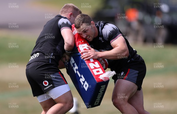 260623 - The first official day of Rugby World Cup Training for the Welsh Rugby Squad - George North during training