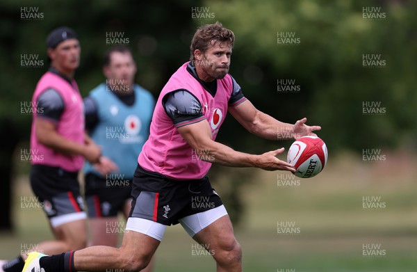 260623 - The first official day of Rugby World Cup Training for the Welsh Rugby Squad - Leigh Halfpenny during training