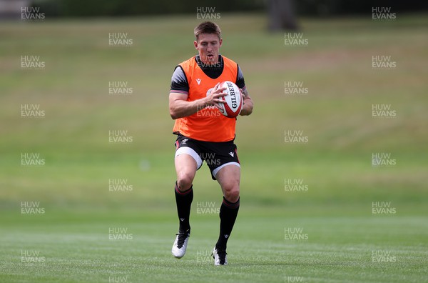 260623 - The first official day of Rugby World Cup Training for the Welsh Rugby Squad - Josh Adams during training