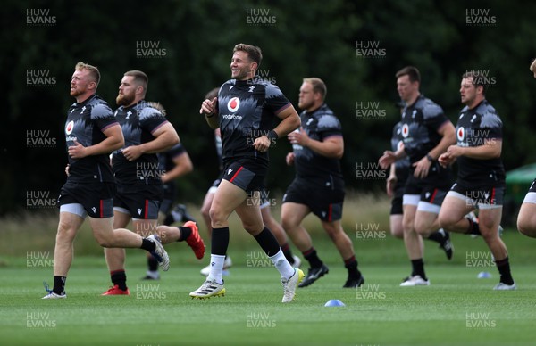 260623 - The first official day of Rugby World Cup Training for the Welsh Rugby Squad - Elliot Dee during training