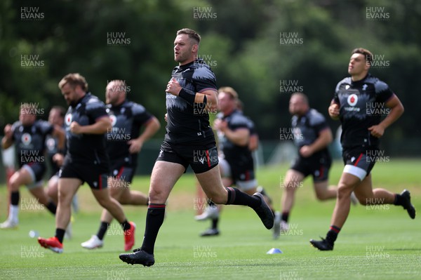 260623 - The first official day of Rugby World Cup Training for the Welsh Rugby Squad - Dan Lydiate during training