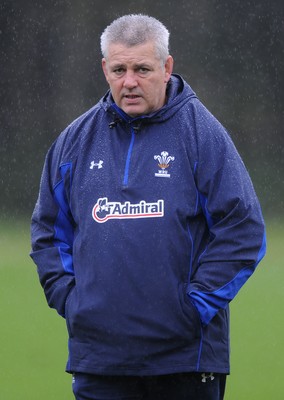 26.10.10 - Wales Rugby Training - Wales head coach Warren Gatland during training. 