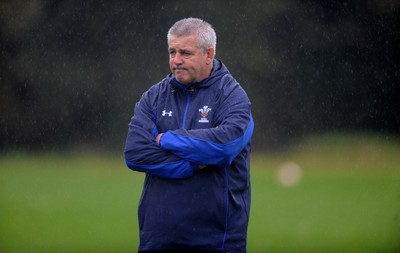 26.10.10 - Wales Rugby Training - Wales head coach Warren Gatland during training. 