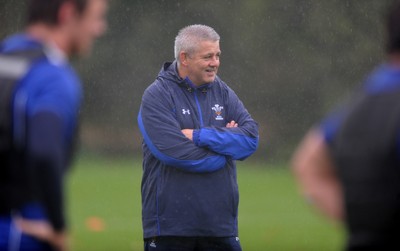 26.10.10 - Wales Rugby Training - Wales head coach Warren Gatland during training. 