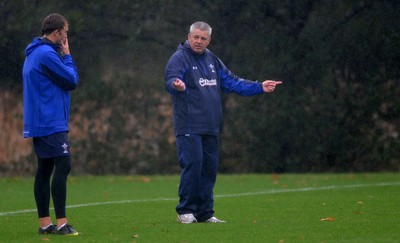 26.10.10 - Wales Rugby Training - Wales head coach Warren Gatland during training. 