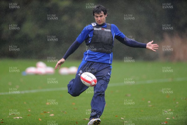 26.10.10 - Wales Rugby Training - Mike Phillips in action during training. 