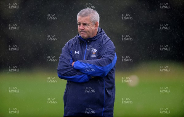 26.10.10 - Wales Rugby Training - Wales head coach Warren Gatland during training. 