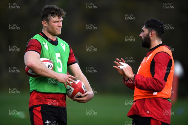 261020 - Wales Rugby Training - Will Rowlands and Cory Hill during training