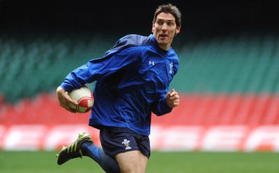 26.11.10 - Wales Rugby Training - James Hook during training. 