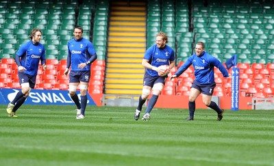 26.11.10 Wales Rugby Captains Run... Alun-Wyn Jones during training. 
