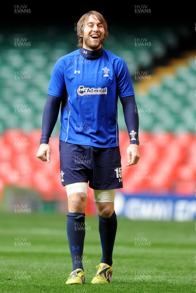 26.11.10 - Wales Rugby Training - Ryan Jones during training. 