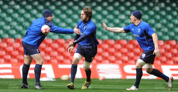 26.11.10 - Wales Rugby Training - Ryan Jones during training. 
