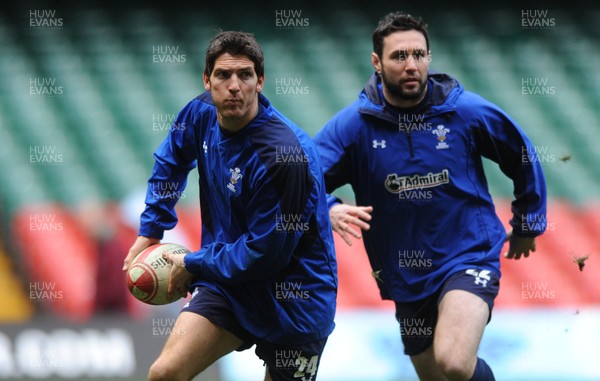 26.11.10 - Wales Rugby Training - James Hook during training. 