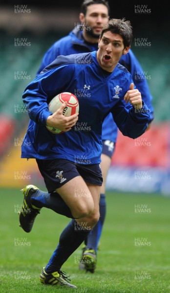 26.11.10 - Wales Rugby Training - James Hook during training. 