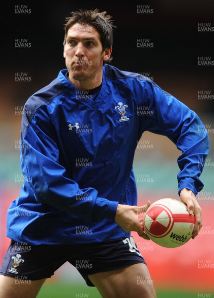 26.11.10 - Wales Rugby Training - James Hook during training. 