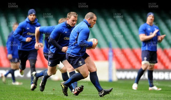26.11.10 - Wales Rugby Training - Paul James during training. 