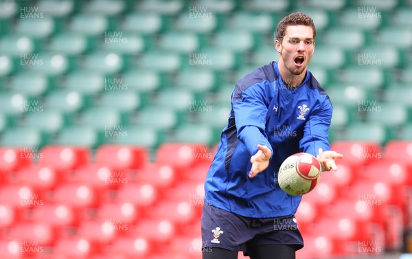 26.11.10...Wales Rugby Captains run -  Wales' George North during training 