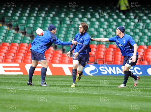 26.11.10 Wales Rugby Captains Run... Ryan Jones during training. 