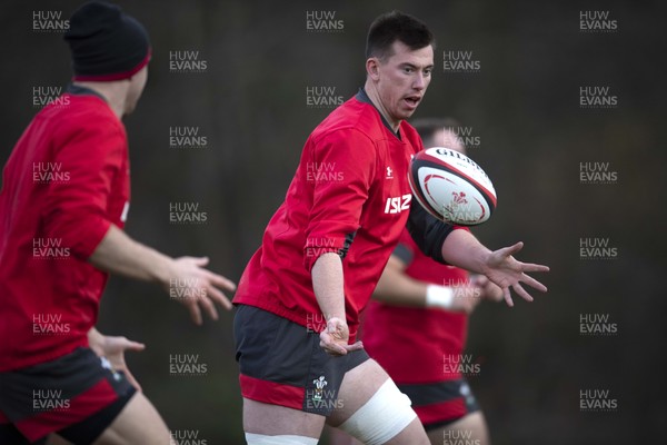 261119 - Wales Rugby Training - Adam Beard during training