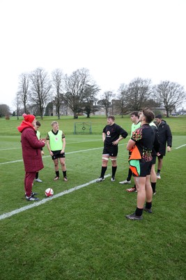 261125 - Wales Rugby Training ahead of their final Quilter Nations Series game against South Africa - Steve Tandy, Head Coach with the Wales U19s 