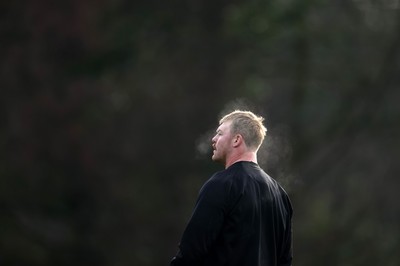 261125 - Wales Rugby Training ahead of their final Quilter Nations Series game against South Africa - Dewi Lake during training