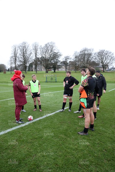 261125 - Wales Rugby Training ahead of their final Quilter Nations Series game against South Africa - Steve Tandy, Head Coach with the Wales U19s 