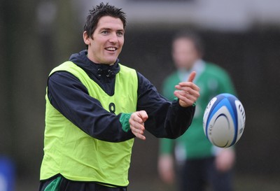 27.01.09 - Wales Rugby Training - James Hook in action during training. 