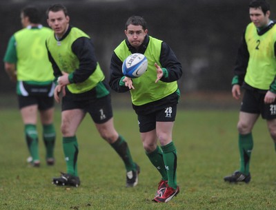 27.01.09 - Wales Rugby Training - Shane Williams in action during training. 