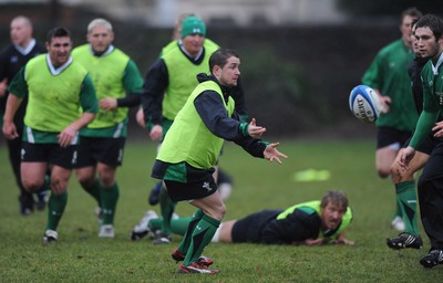 27.01.09 - Wales Rugby Training - Shane Williams in action during training. 