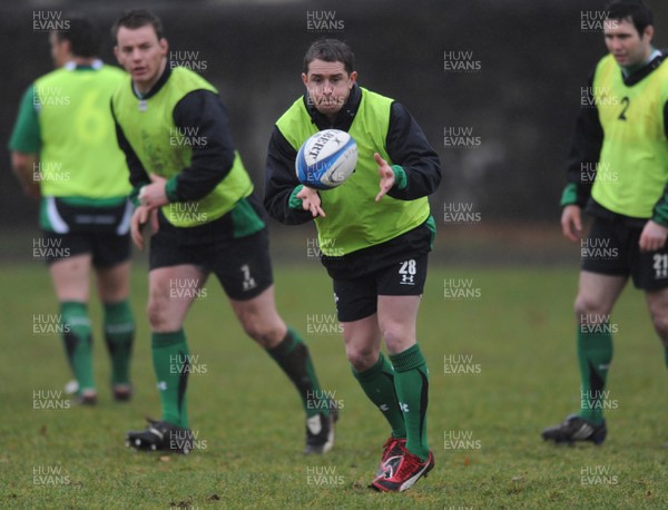 27.01.09 - Wales Rugby Training - Shane Williams in action during training. 