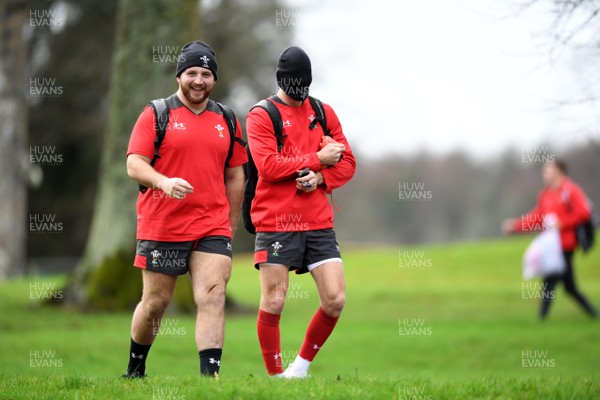 270120 - Wales Rugby Training - Dillon Lewis and Liam Williams