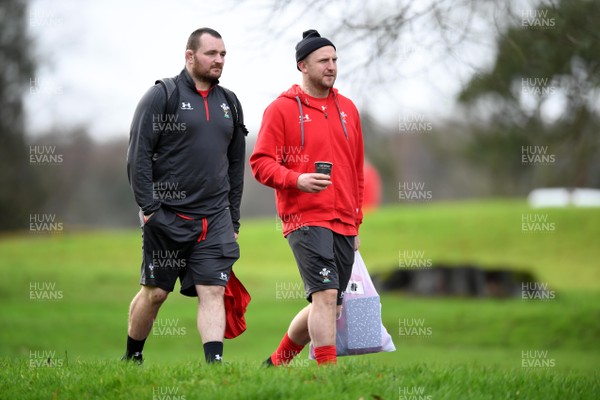 270120 - Wales Rugby Training - Ken Owens and Hadleigh Parkes