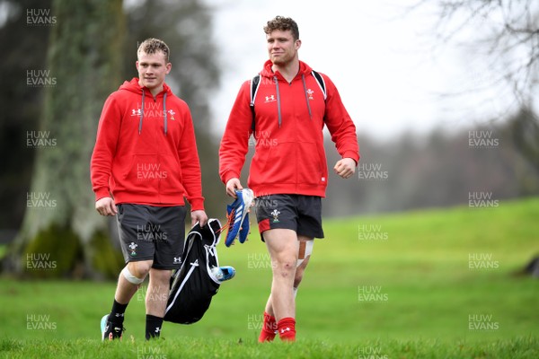 270120 - Wales Rugby Training - Nick Tompkins and Will Rowlands