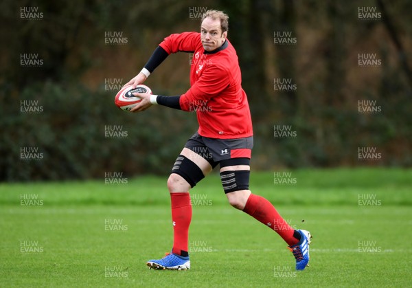 270120 - Wales Rugby Training - Alun Wyn Jones