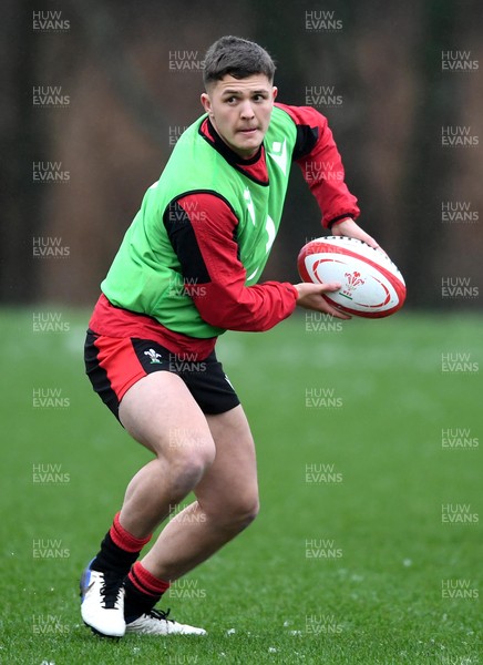 260121 - Wales Rugby Training - Callum Sheedy during training