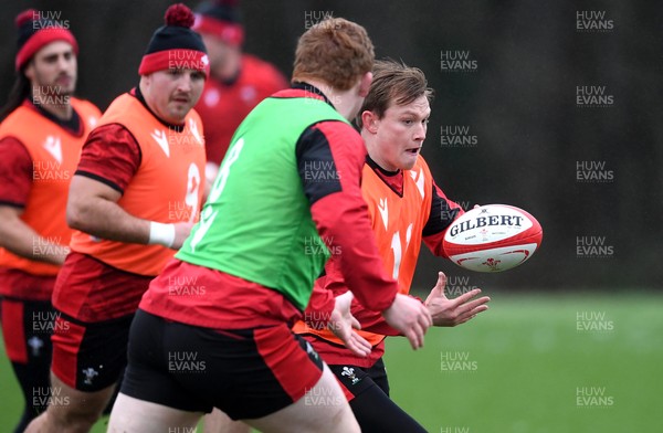 260121 - Wales Rugby Training - Nick Tompkins during training