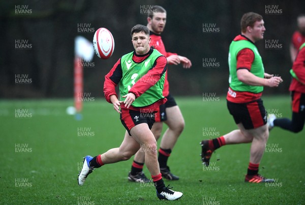 260121 - Wales Rugby Training - Callum Sheedy during training