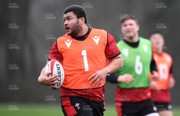 260121 - Wales Rugby Training - Leon Brown during training