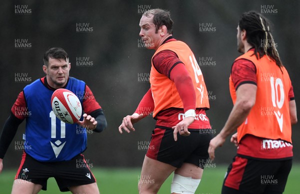 260121 - Wales Rugby Training - Alun Wyn Jones during training