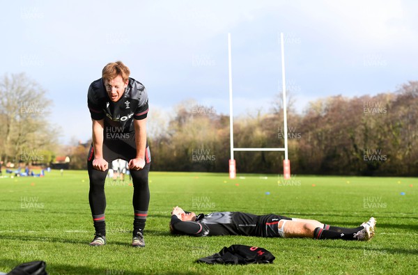 270123 - Wales Rugby Training - Rhys Patchell during training