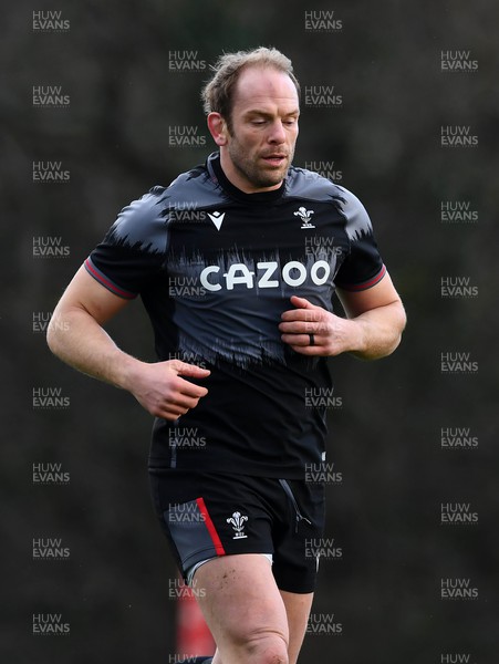 270123 - Wales Rugby Training - Alun Wyn Jones during training