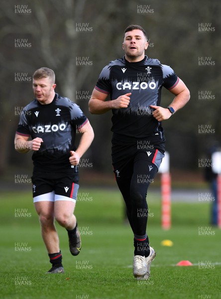 270123 - Wales Rugby Training - Mason Grady during training