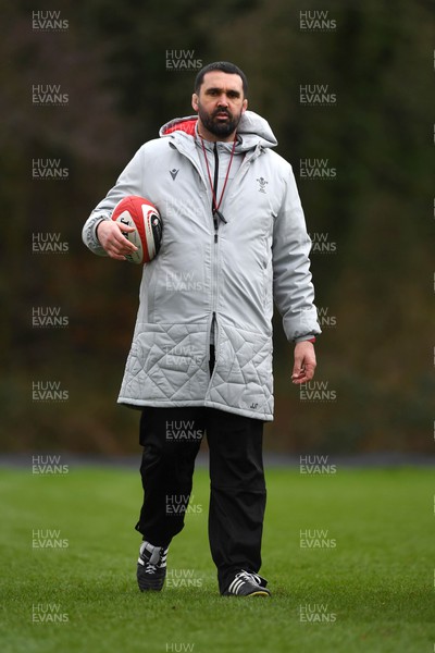 270123 - Wales Rugby Training - Jonathan Thomas during training